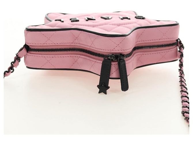 CHANEL Star Matelasse Chain Schultertasche Satin Rosa CC Auth 181923SM Pink - Ansicht 6