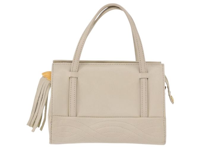 Borsa FENDI in pelle 2way Beige Oro Auth 183874 D'oro - vista 13