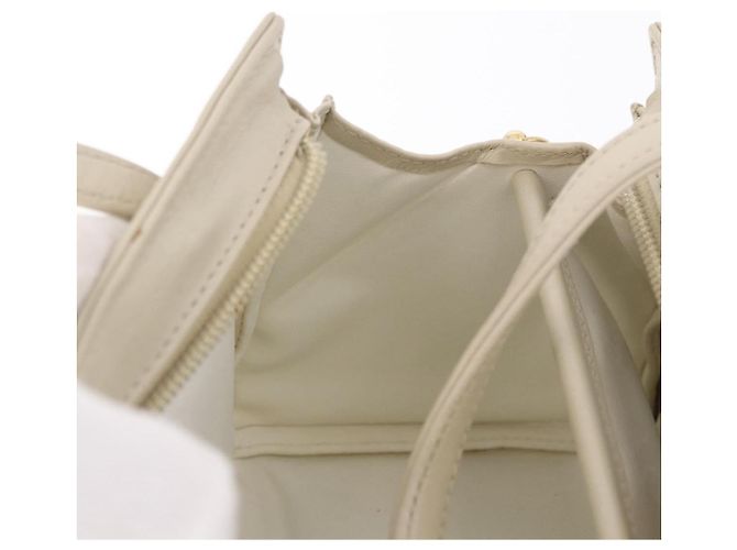 Borsa FENDI in pelle 2way Beige Oro Auth 183874 D'oro - vista 23