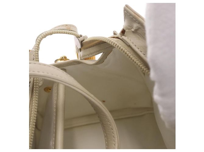Borsa FENDI in pelle 2way Beige Oro Auth 183874 D'oro - vista 24