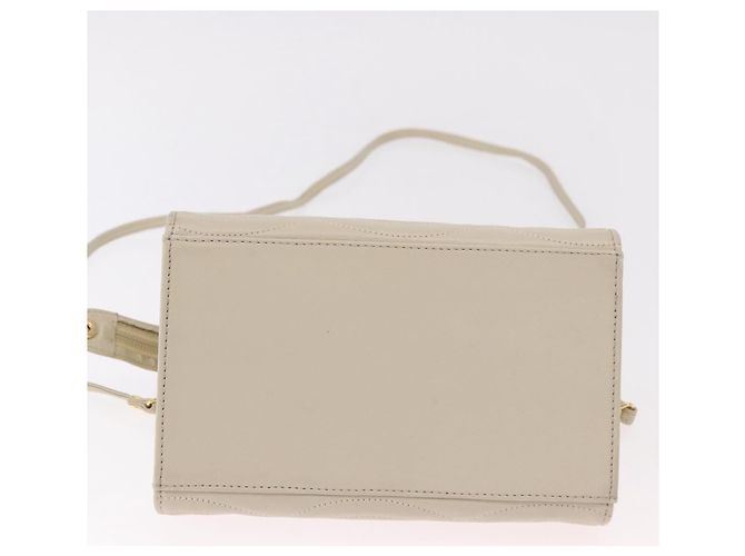 Borsa FENDI in pelle 2way Beige Oro Auth 183874 D'oro - vista 5