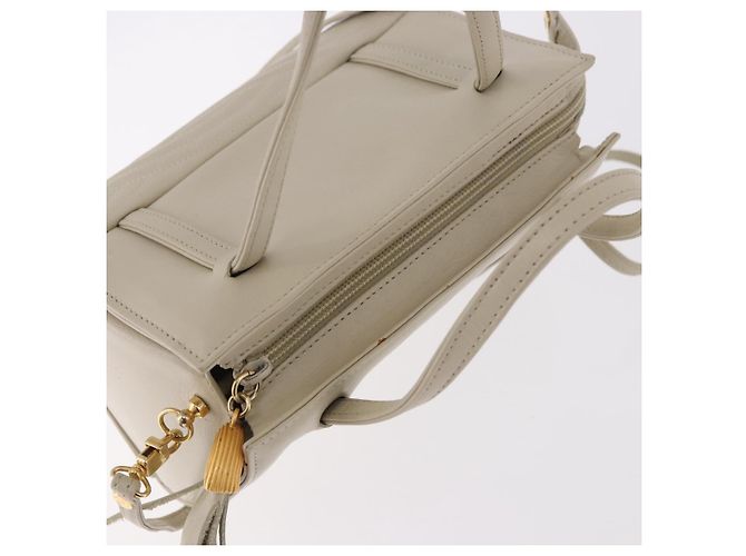 Borsa FENDI in pelle 2way Beige Oro Auth 183874 D'oro - vista 6