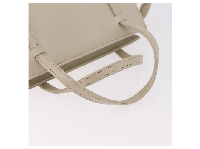 Borsa FENDI in pelle 2way Beige Oro Auth 183874 D'oro - vista 7