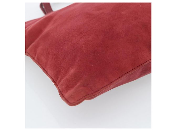 Borsa LOEWE in scamosciato rosso e oro Auth 183111A D'oro - vista 14