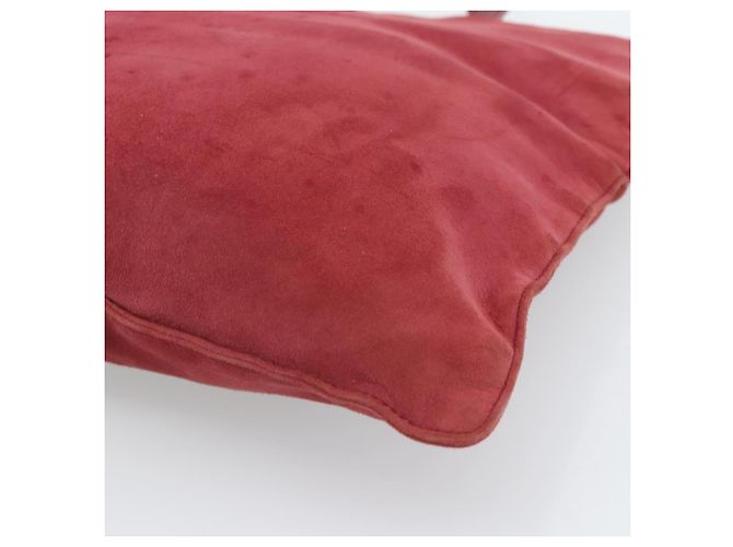 Borsa LOEWE in scamosciato rosso e oro Auth 183111A D'oro - vista 15