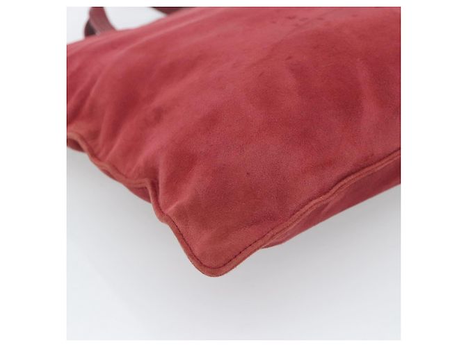 Borsa LOEWE in scamosciato rosso e oro Auth 183111A D'oro - vista 16