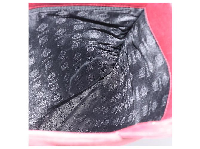 Borsa LOEWE in scamosciato rosso e oro Auth 183111A D'oro - vista 17