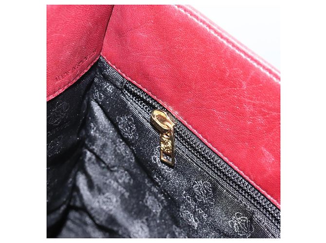 Borsa LOEWE in scamosciato rosso e oro Auth 183111A D'oro - vista 19