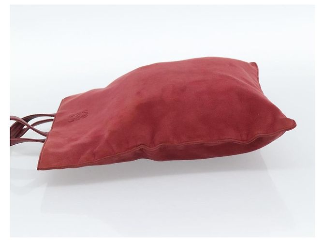 Borsa LOEWE in scamosciato rosso e oro Auth 183111A D'oro - vista 3