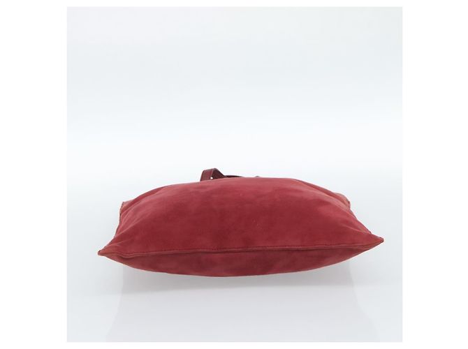 Borsa LOEWE in scamosciato rosso e oro Auth 183111A D'oro - vista 5
