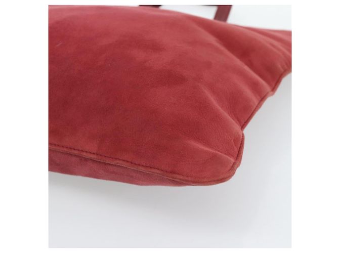 Borsa LOEWE in scamosciato rosso e oro Auth 183111A D'oro - vista 9