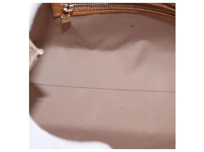 LOUIS VUITTON Monogram Vernis Reade PM Hand Bag Beige M91144 LV Auth gh2085 - vista 10