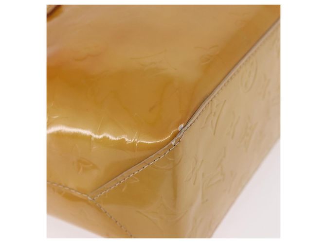 LOUIS VUITTON Monogram Vernis Reade PM Hand Bag Beige M91144 LV Auth gh2085 - vista 15