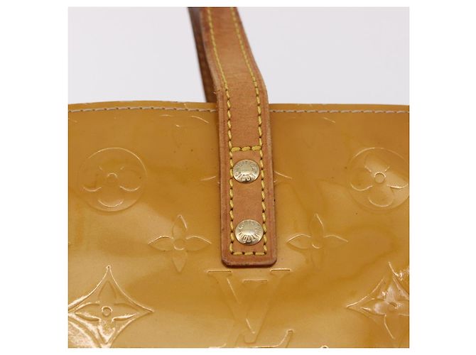 LOUIS VUITTON Monogram Vernis Reade PM Hand Bag Beige M91144 LV Auth gh2085 - vista 17