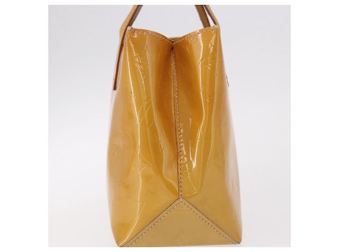 LOUIS VUITTON Monogram Vernis Reade PM Hand Bag Beige M91144 LV Auth gh2085 - vista 4