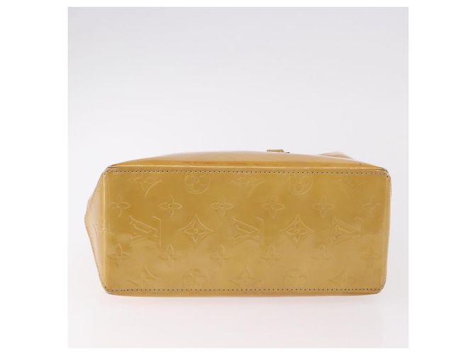 LOUIS VUITTON Monogram Vernis Reade PM Hand Bag Beige M91144 LV Auth gh2085 - vista 5