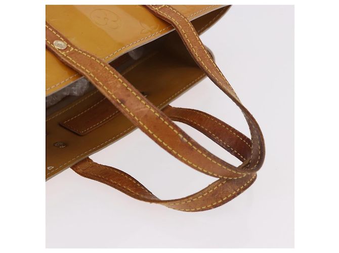 LOUIS VUITTON Monogram Vernis Reade PM Hand Bag Beige M91144 LV Auth gh2085 - vista 7