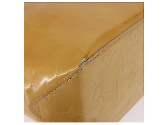 LOUIS VUITTON Monogram Vernis Reade PM Hand Bag Beige M91144 LV Auth gh2085 - vista 9