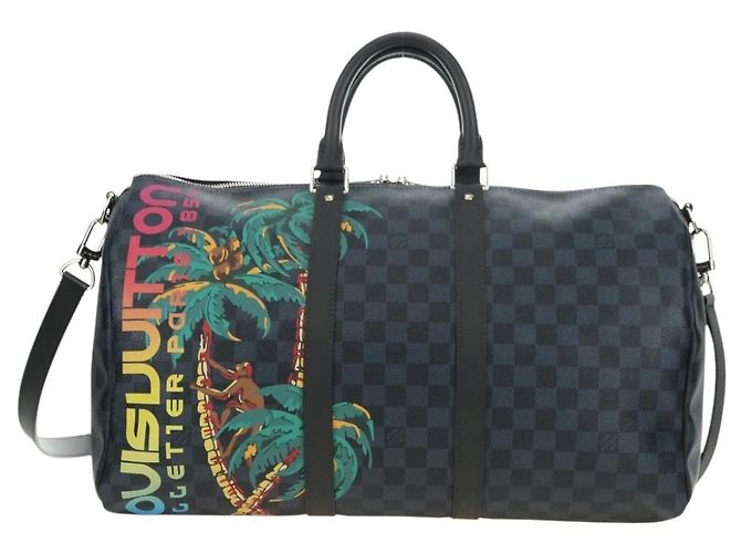 LOUIS VUITTON Damier Cobalt Keepall Bandouliere 45 Borsa N50002 LV Auth 181958M - vista 13