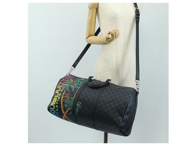 LOUIS VUITTON Damier Cobalt Keepall Bandouliere 45 Borsa N50002 LV Auth 181958M - vista 37