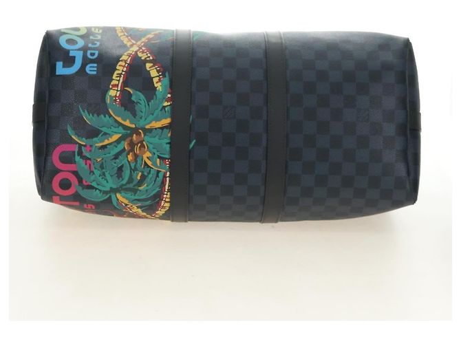 LOUIS VUITTON Damier Cobalt Keepall Bandouliere 45 Borsa N50002 LV Auth 181958M - vista 5