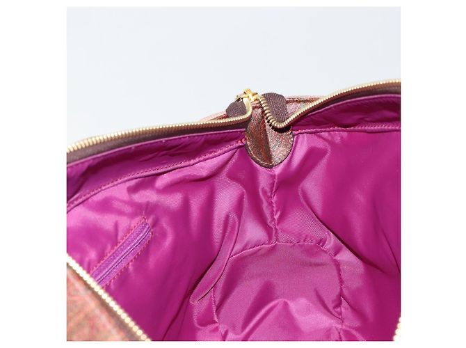 Borsa ETRO in PVC e pelle marrone oro Auth 183273A D'oro - vista 19