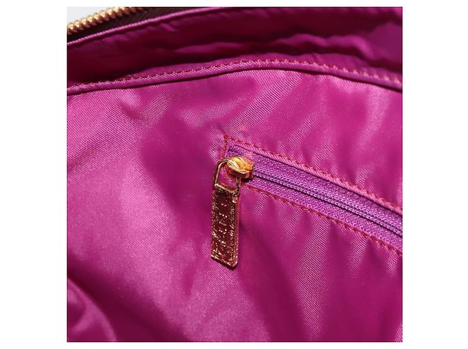 Borsa ETRO in PVC e pelle marrone oro Auth 183273A D'oro - vista 21