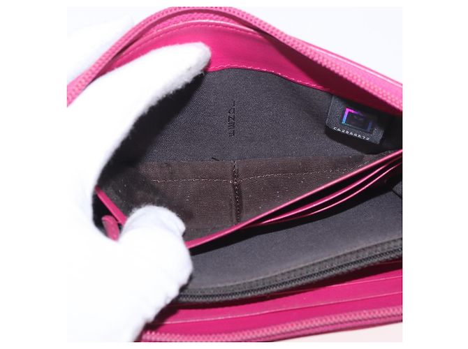 FENDI Zucca Canvas Langgeldbörse PVC Schwarz Braun Auth 184235A - Ansicht 18