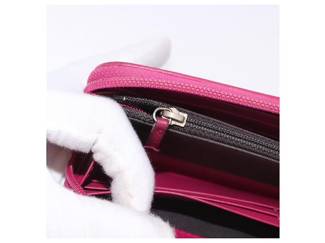 FENDI Zucca Canvas Langgeldbörse PVC Schwarz Braun Auth 184235A - Ansicht 21
