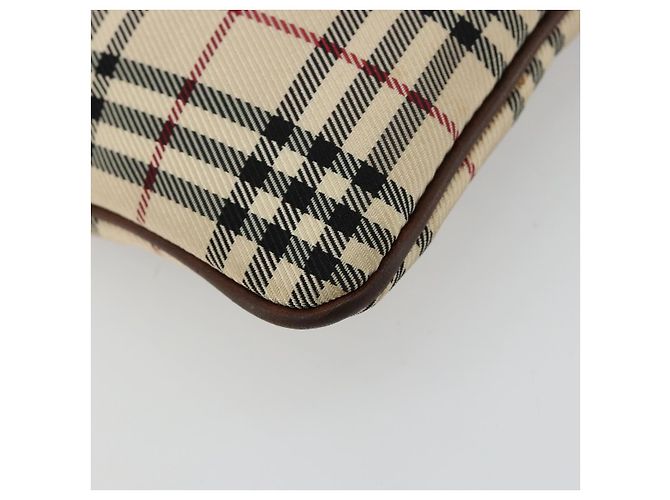Borsa a mano BURBERRY Nova Check in tela beige Auth 182988A - vista 16