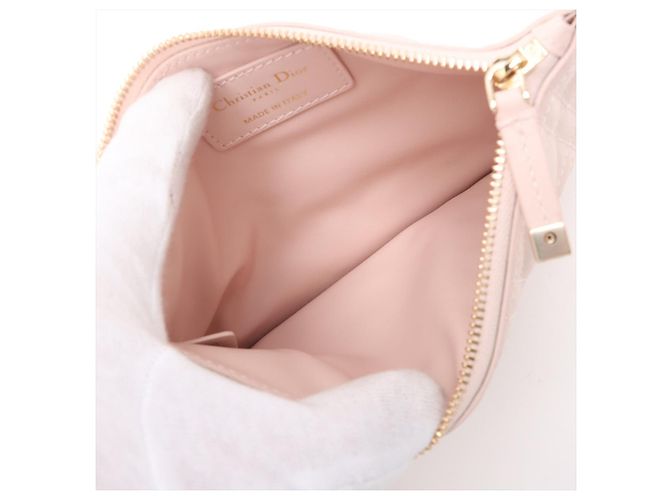 Dior Borsa Tote Toujours Medium in pelle di vitello Macrocannage Rosa - vista 8