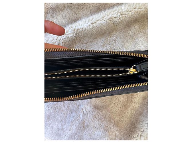 Roberto Cavalli Cartera de cuero negro con relieve de cocodrilo - vista 7