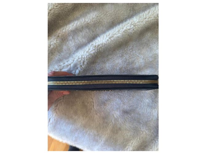Roberto Cavalli Cartera de cuero negro con relieve de cocodrilo - vista 9