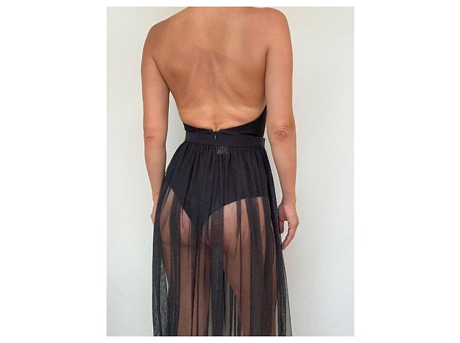 AQAQ Bodysuit mit Cut-Out Schwarz - Ansicht 2