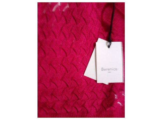 Berenice Top de punto lurex calado fucsia Rosa - vista 6