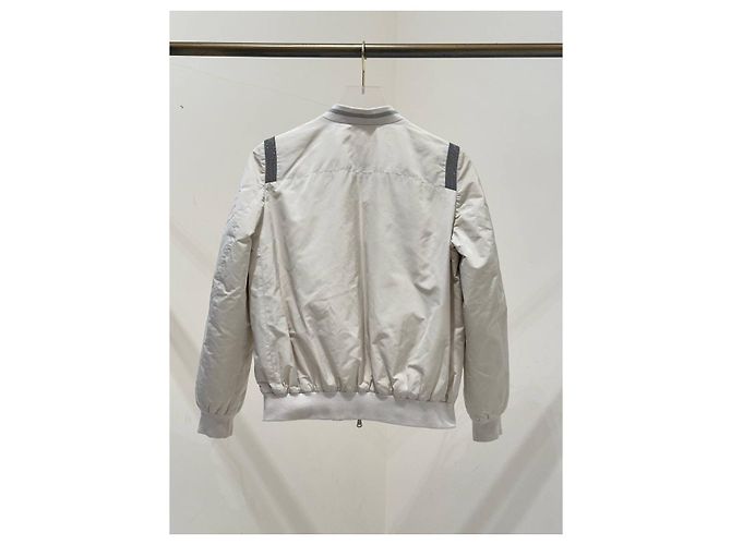 Brunello Cucinelli Quilted Silk Blend Bomber Jacket Sz.40 pre-owned - view 2