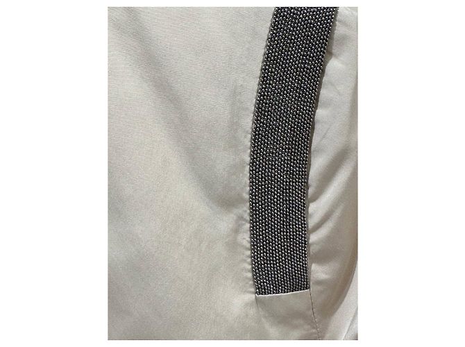 Brunello Cucinelli Quilted Silk Blend Bomber Jacket Sz.40 pre-owned - view 3