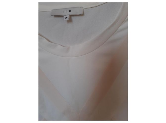 Iro weißes Seiden-Acetat-Kleid Beige Aus weiß - Ansicht 3