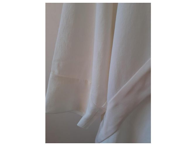 Iro weißes Seiden-Acetat-Kleid Beige Aus weiß - Ansicht 7