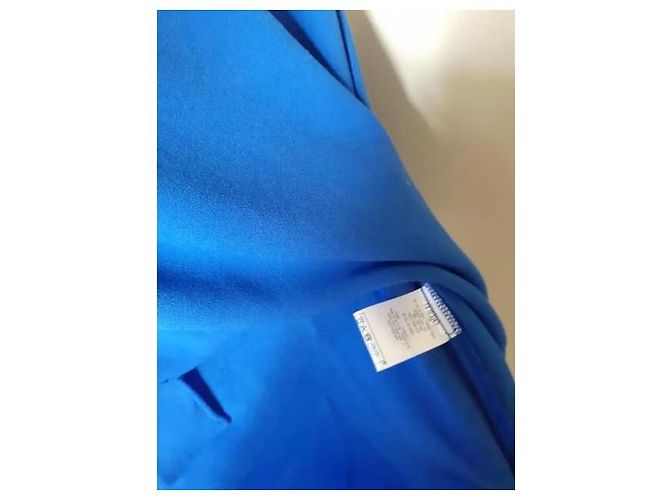 Maje Top de crepé azul efecto capa - vista 3