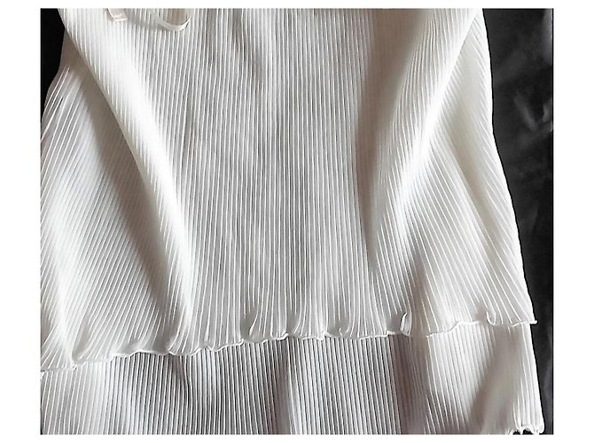 Autre Marque Aubade Camisola blanca plisada Blanco - vista 2
