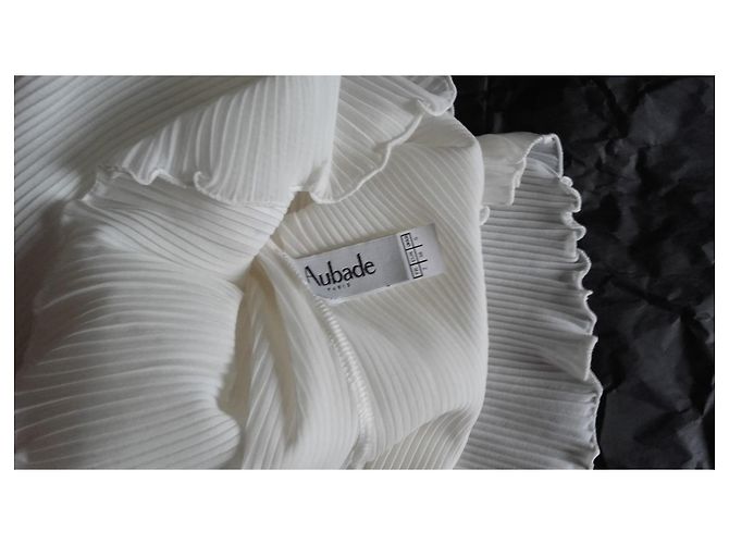 Autre Marque Aubade Camisola blanca plisada Blanco - vista 3