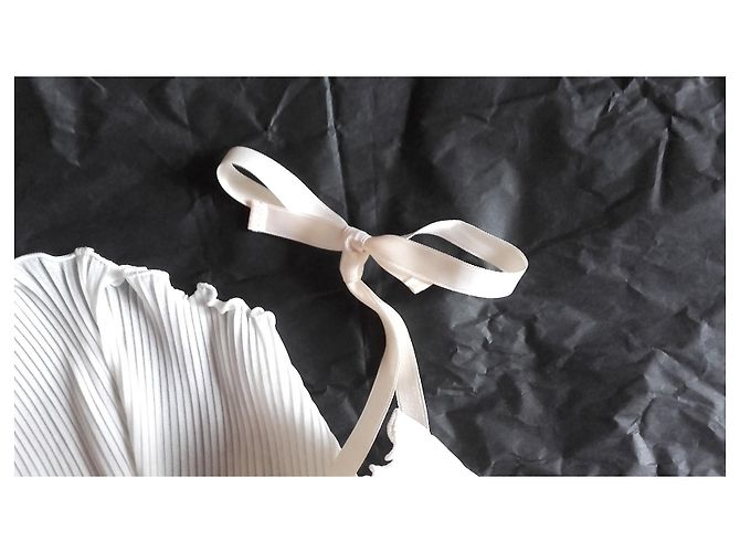 Autre Marque Aubade Camisola blanca plisada Blanco - vista 4