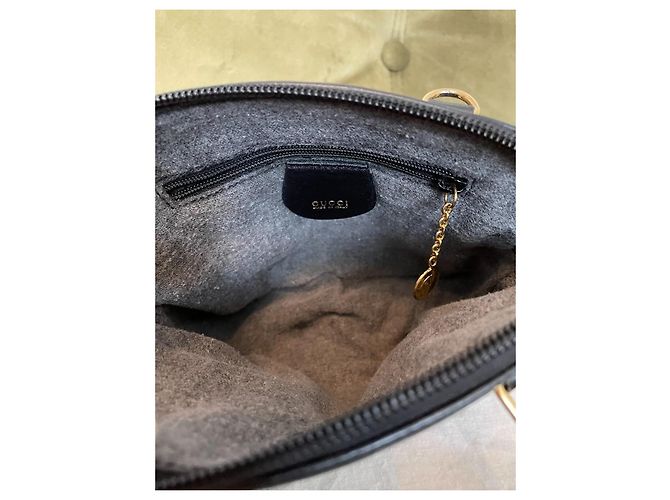 Borsa Gucci Bamboo in pelle nera Nero - vista 5
