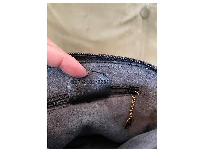 Borsa Gucci Bamboo in pelle nera Nero - vista 7