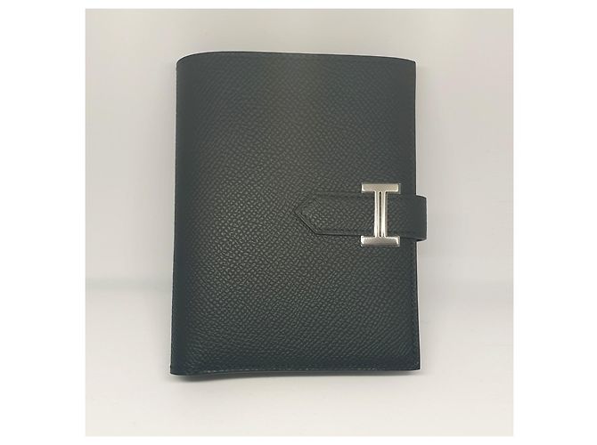 Hermès Cartera Bearn Compact en piel Epsom Noir Negro - vista 2