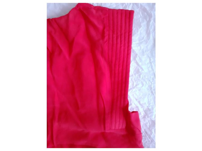 Maje Top de seda rojo sin mangas Roja - vista 4