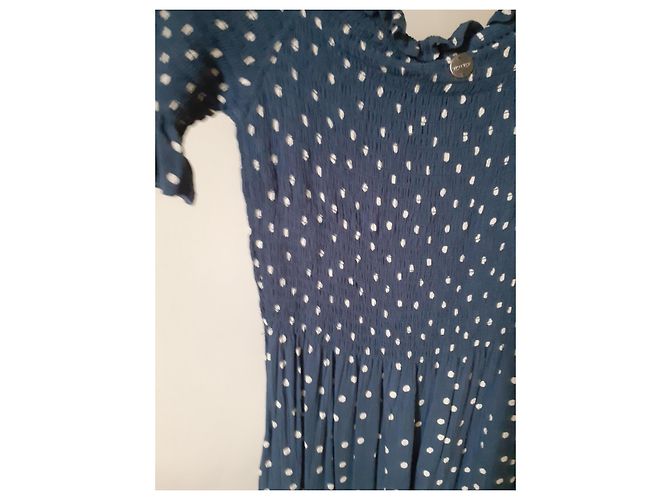 Autre Marque Vestido de verão Rip Curl azul com bolinhas - vista 4