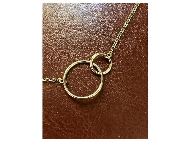 Autre Marque Bracciale Cerchi Intersecati Placcato Oro D'oro - vista 4