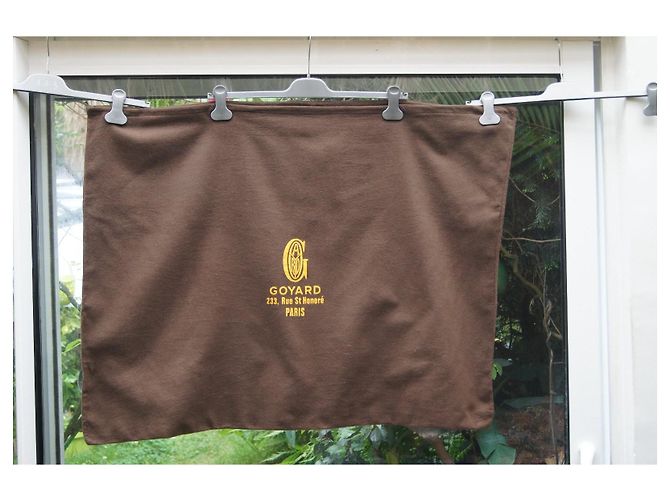 Goyard Bolso de Almacenaje de Algodón Marrón Castaño - vista 2